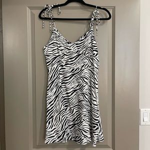 Zebra mini dress